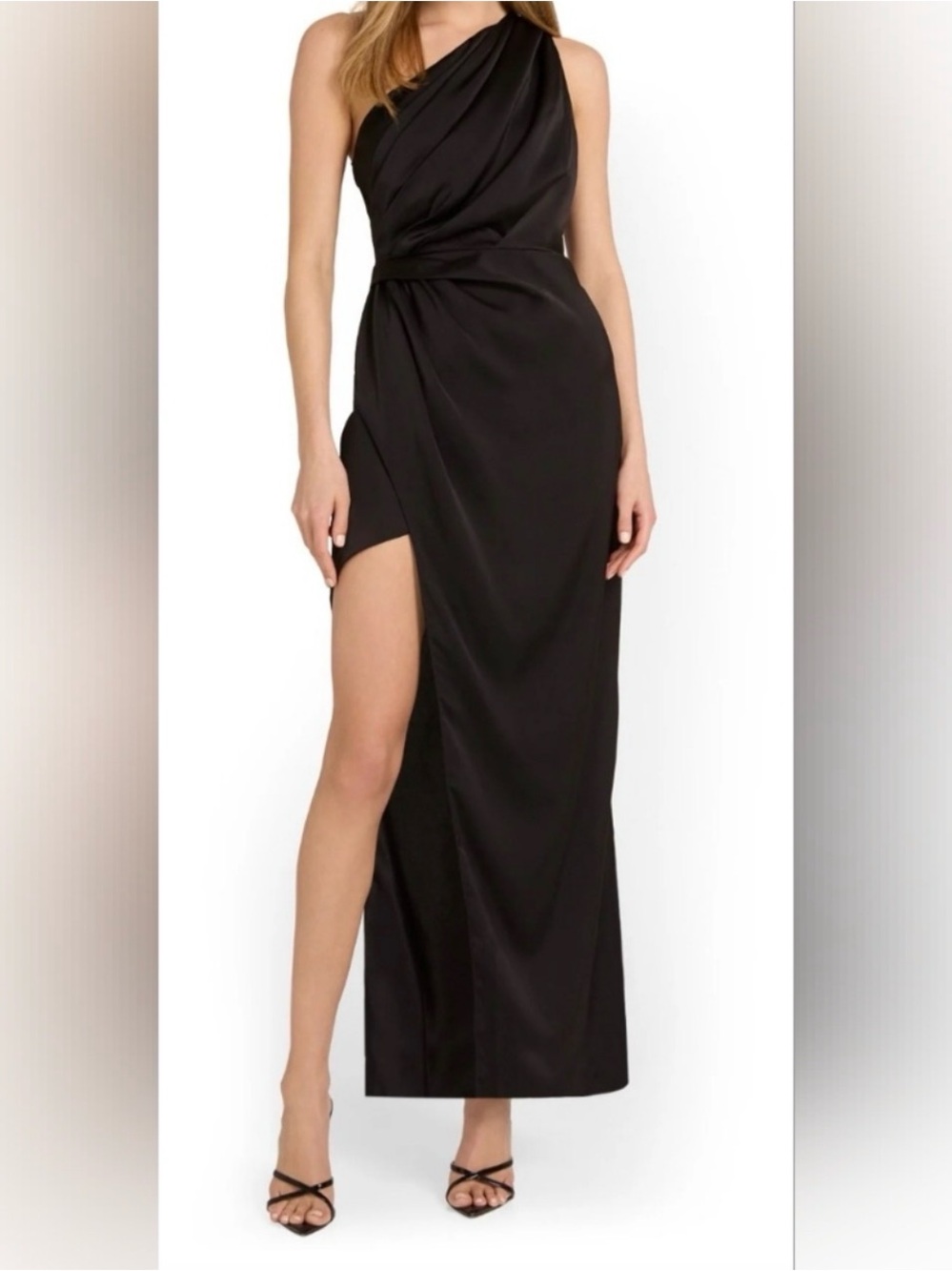 DO+BE NWT Black One-Shoulder Evening Dress